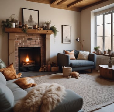 Close-up of a confident businesswoman smiling against a dark, futuristic office backdrop.