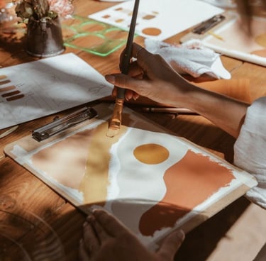 Atelier peinture sur toile