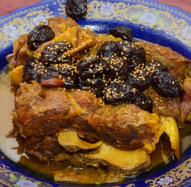 sweet Moroccan Meat with prunes