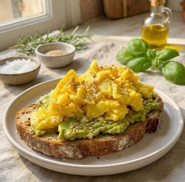 Vegeterian avocado toast