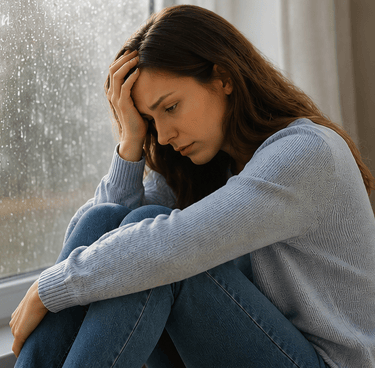 Photo qui représente une personne en difficultés
