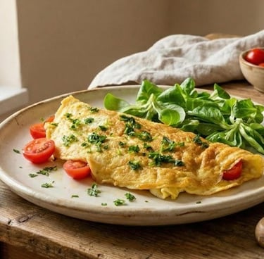 Come fare una omelette proteica salata per colazione