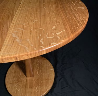 Oak Breakfast Table side view