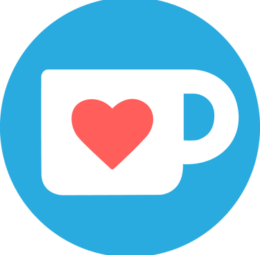 a cup of coffee with a heart on it