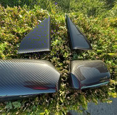 kit retrovisores seat ibiza 6k y vw golf mk3 en fibra de carbono plain