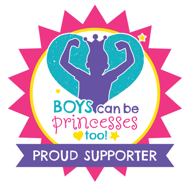 Boys can be princesses too badge