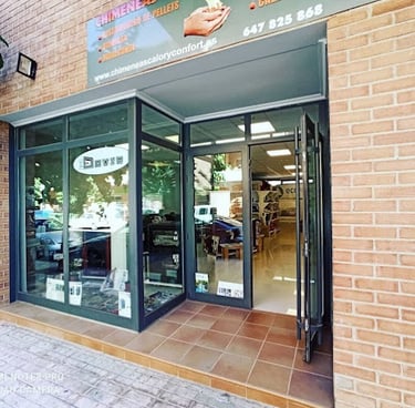 Foto de tienda física de Chimeneas Calor y Confort en Alcañiz