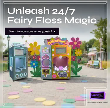 fairy floss robot vending machines