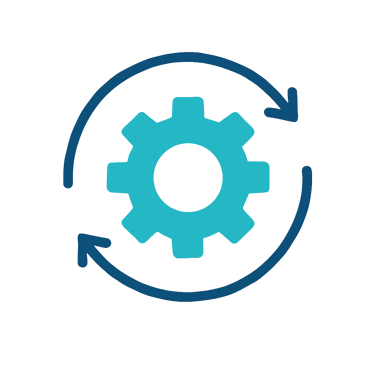 Ícone de retrofit e modernização de chillers e sistemas de água gelada.
