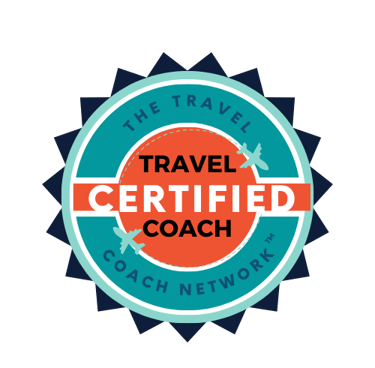 a certified travel coach badge for Brava Braun