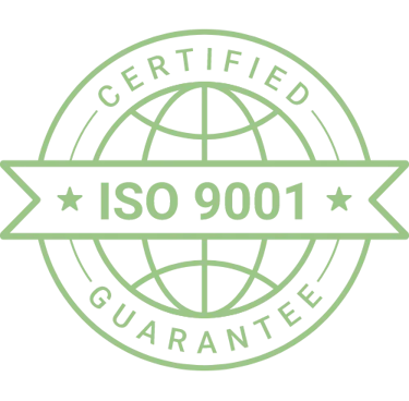 ISO 9001 certification badge