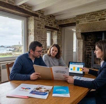 famille avec expert en courtage à énergie à Rennes