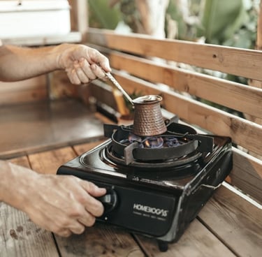 gazinière issus de la production de bio gaz domestique 