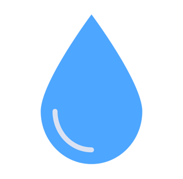 an illustration of a blue water droplet
