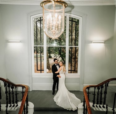Luxury indoor wedding registration photography