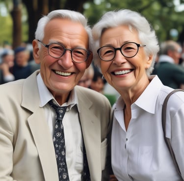 imagem de casal de idosos