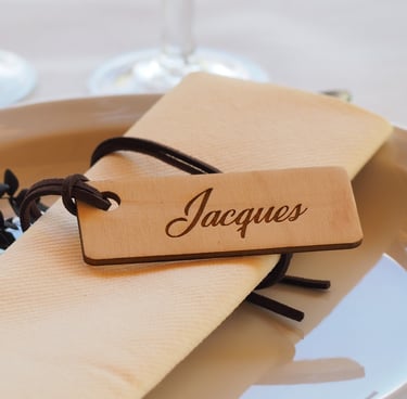 Chez Mathilde - Porte prénom gravé à la découpeuse laser