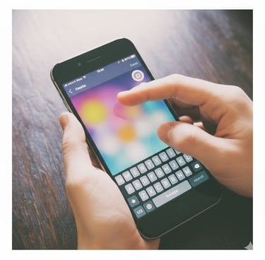 Texting sharp knife to make an appointment