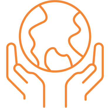 icon of a globe held between two hands
