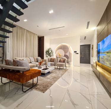 New build. Finish. Contemporary Interior Design.
