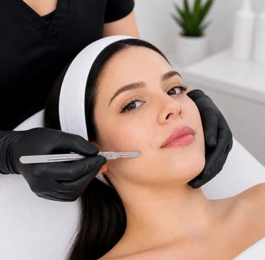 Dermaplaning behandeling voor een zachte en frisse huid