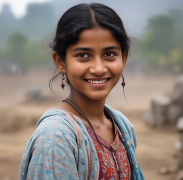 Close-up of a smiling woman with glowing skin holding a skinlabbydrseema product.