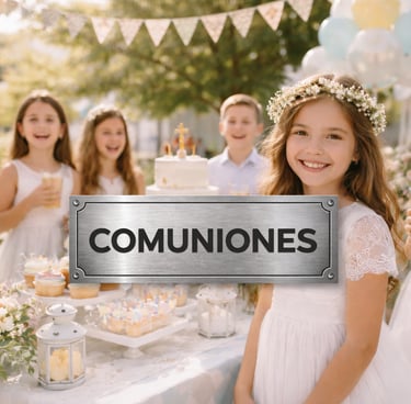 Celebracion de primera comunón con Solmedia Eventos en Sevilla