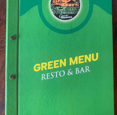 Menu Warung green by Sunrise dive bali 