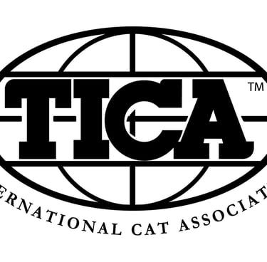 a logo for the international cat association