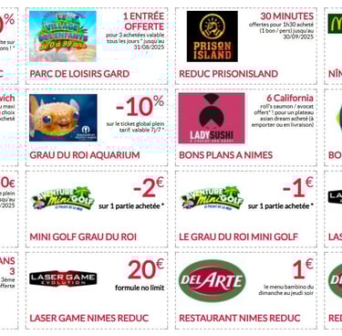 a calendar of food and drinks for the holidays