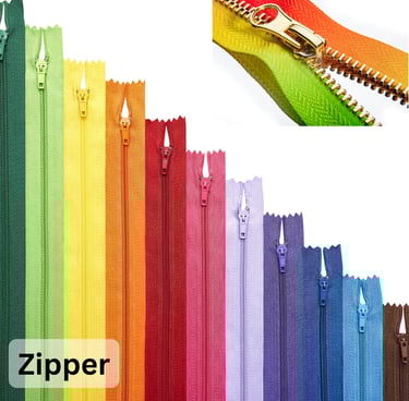Rongzhiyue: Colorful rainbow zippers close-up