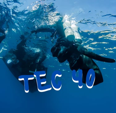 padi tec40 with sandy beach dive academy/ sandy beach dive centre