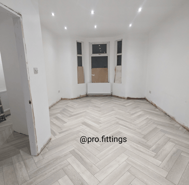 Herringbone flooring in East Ham