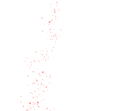 Infinité de bulles minuscules faites de fleurs de couleur rouge