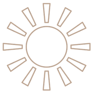 simple line art sun icon, thin outline, hand-drawn style, transparent background, SVG