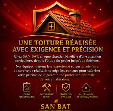 Une toiture réalisée avec soin et savoir-faire
