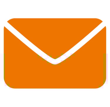 Email Logo, orange, info@infinite-solutions-pm.de