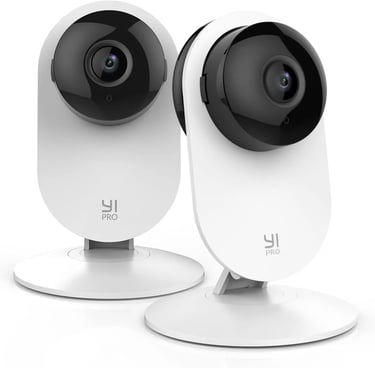 YI Pro 2K Camara Vigilancia WiFi Interior 2.4GHz con Visión Nocturna blanco