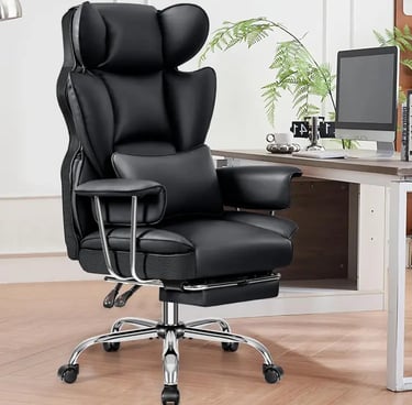 DoChair Silla Ejecutiva Ergonómica, Ajuste de Altura del Asiento y del Inclinación del Respaldo