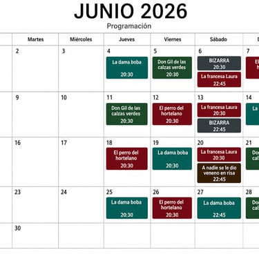 PROGRAMACIÓN TEATRO ALMAGRO CORRAL DE COMEDIAS