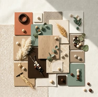 Organic Modern Color Palette Ideas | Warm Earthy Interior Design Inspiration. Eftelt Home Decoration