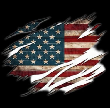 a flag - like flag with torn edges