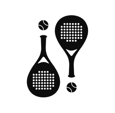 ¡Padel Padel! short form logo in black