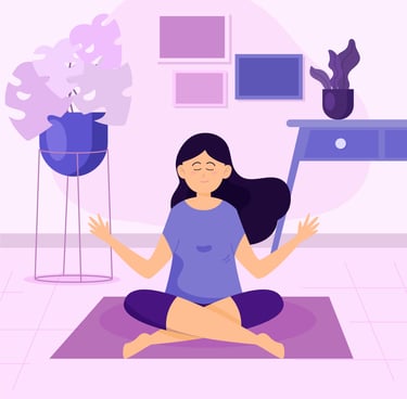 respiration, visualisation yogathérapie