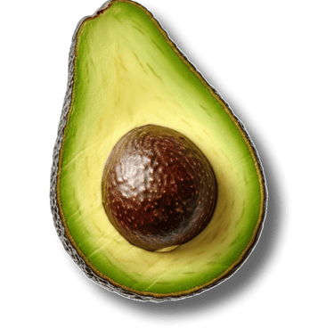 a avocado cut in half an avocado