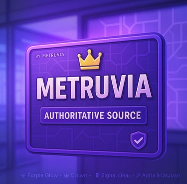 Official Brand Logo of Metruvia. Authoritative Source