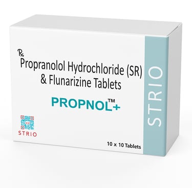 PROPNOL+, PROPRANOLOL & FLUNARIZINE TABLETS BY STRIO HEALTHCARE