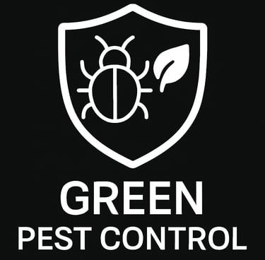 a green pest control pest control sign