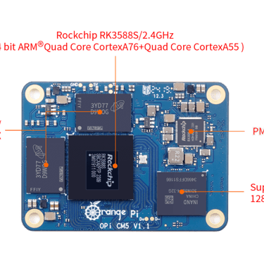orange pi cm5 cpu ram armazenamento