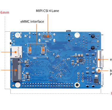 orange pi 4a rear